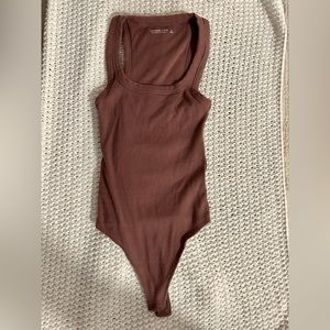 Abercrombie Ribbed Tank Bodysuit Size Small (Soft AF Collection)